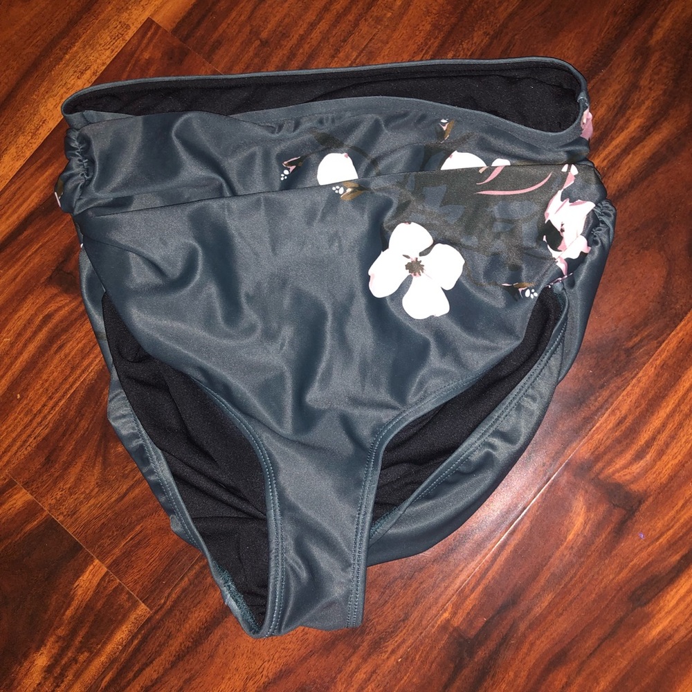 Albion Fit Orchid Ruched High Waisted Swim Bottom